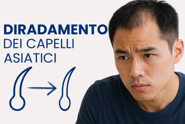 Diradamento dei capelli asiatici
